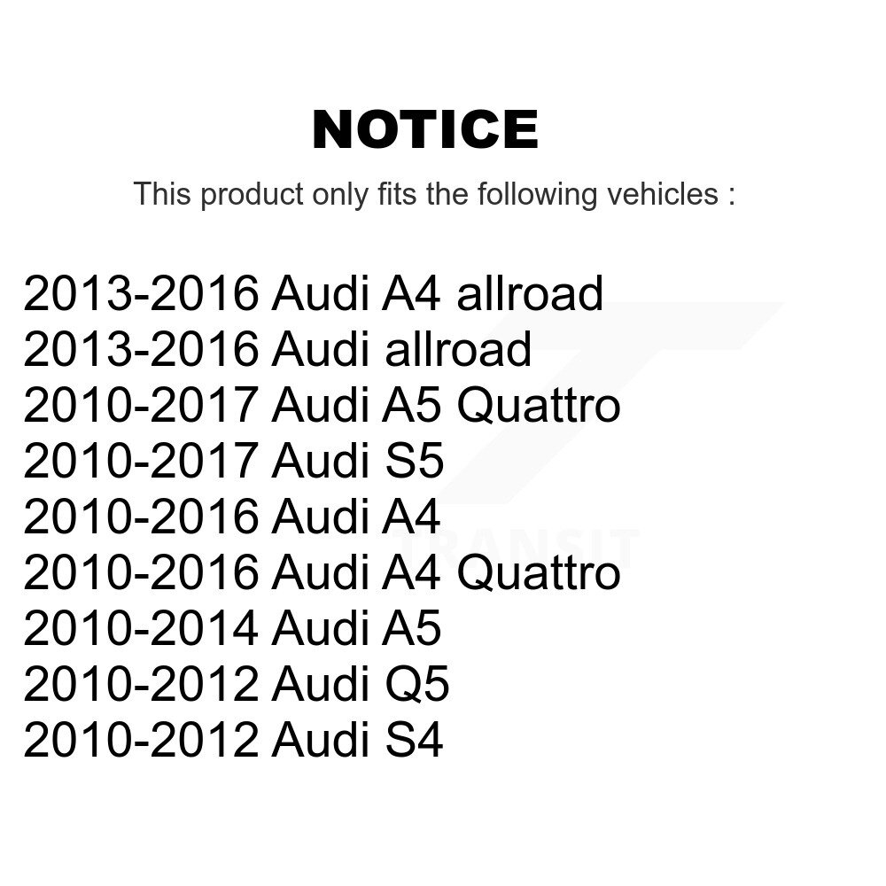 Front Control Arm & Ball Joint Tie Rod End Link Kit (8Pc) For Audi A4 Quattro Q5 A5 S5 S4 KTR-100634 - Image 2