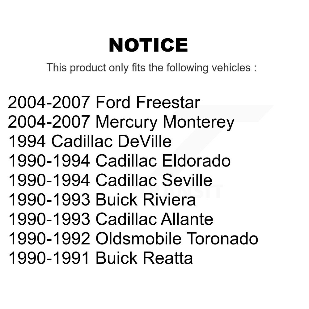 Front Suspension Bar Link Pair For Ford Freestar Cadillac Eldorado DeVille Seville Buick KTR-100660 - Image 2