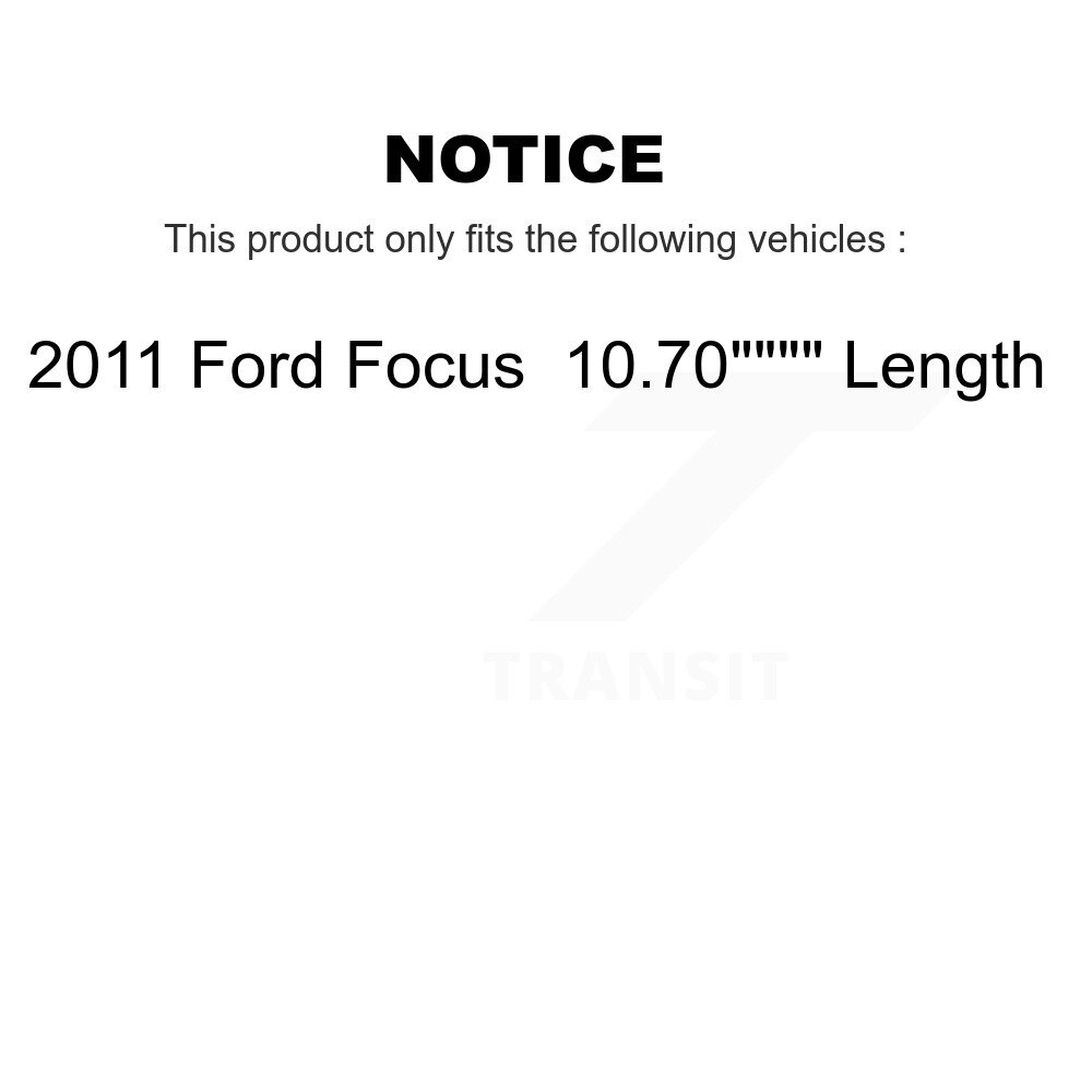 Front Suspension Stabilizer Bar Link Pair For 2011 Ford Focus 10.70" Length KTR-100739 - Image 2