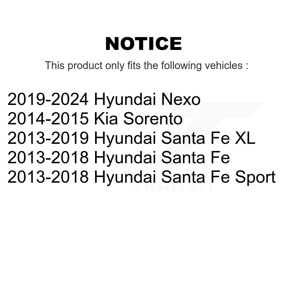 Front Suspension Stabilizer Bar Link Pair For Hyundai Santa Fe Sport Kia Sorento XL Nexo KTR-100745 - Image 2