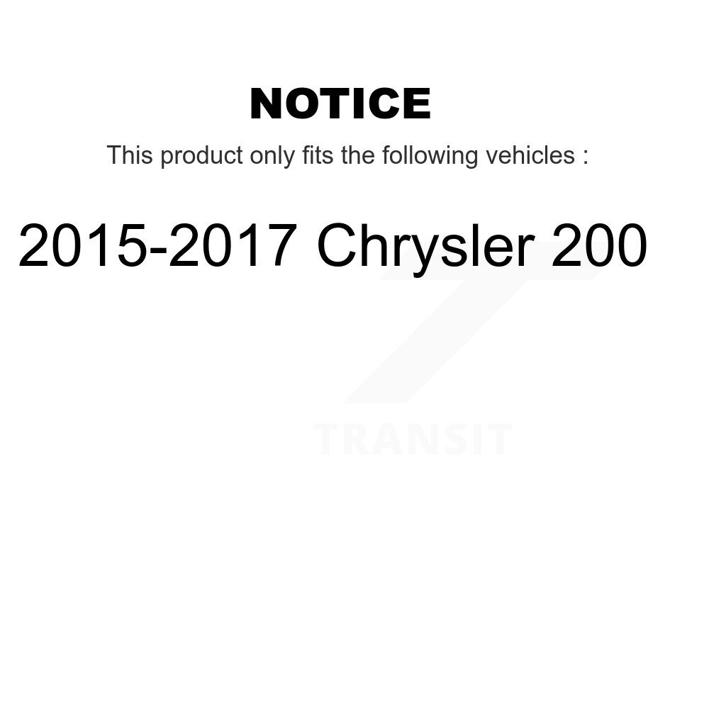 Front Suspension Stabilizer Bar Link Pair For 2015-2017 Chrysler 200 KTR-100750 - Image 2
