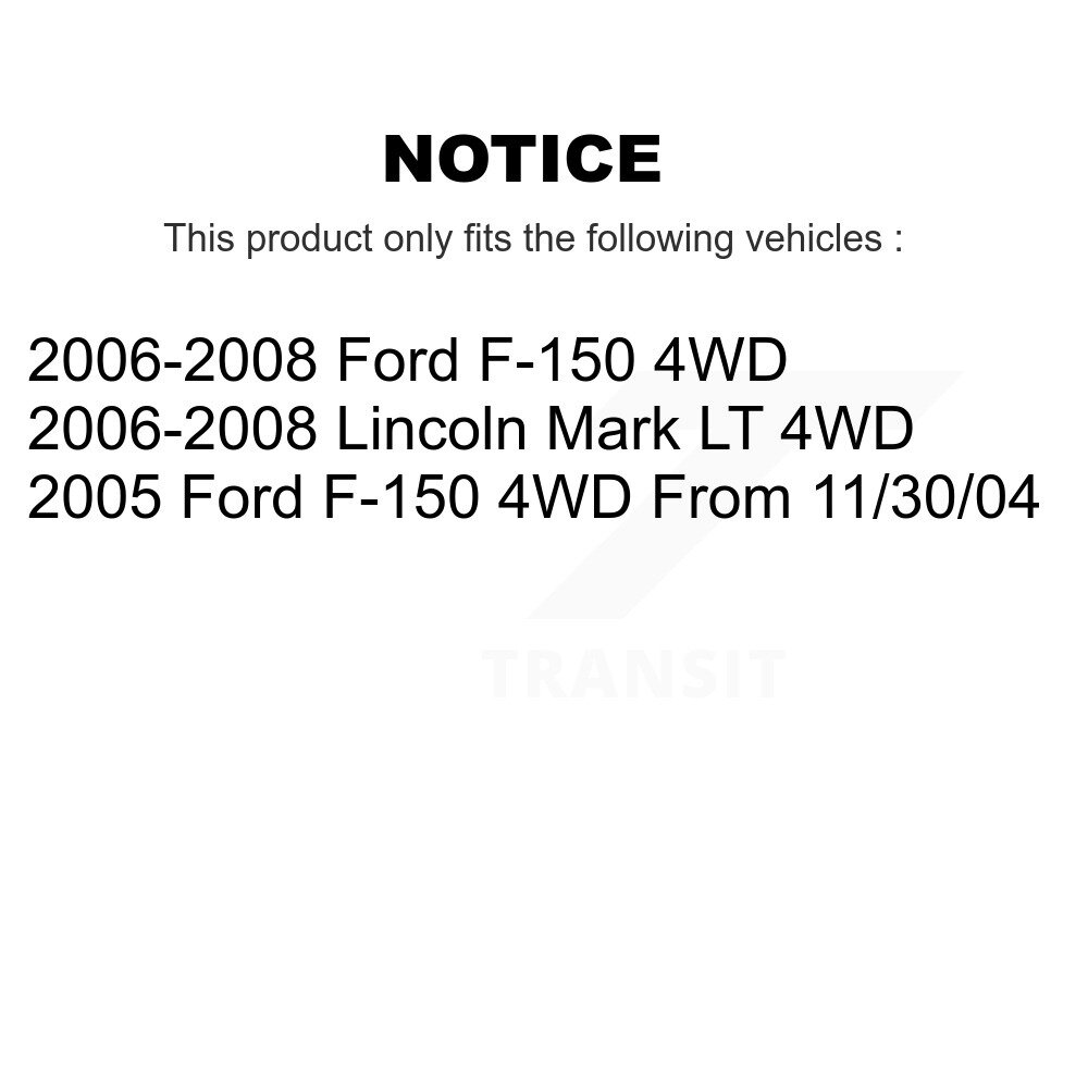Front Suspension Stabilizer Bar Link Pair For Ford F-150 Lincoln Mark LT 4WD KTR-100765 - Image 2