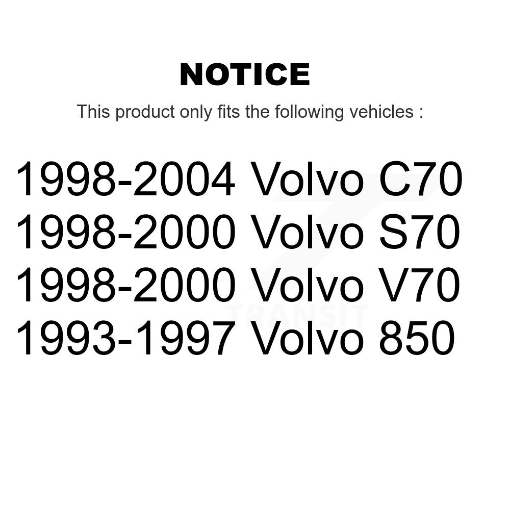 Front Suspension Stabilizer Bar Link Pair For Volvo S70 850 V70 C70 KTR-100799 - Image 2