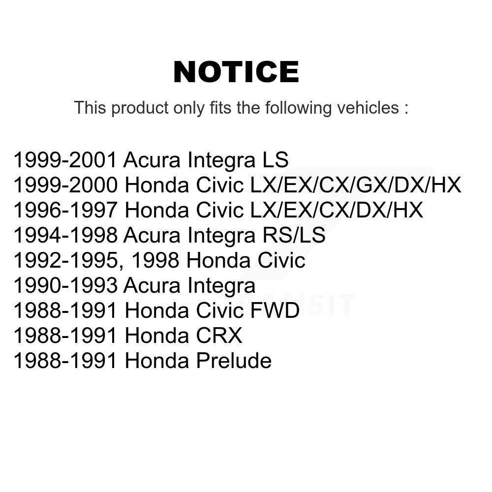 Front Suspension Stabilizer Bar Link Pair For Honda Civic Acura Integra CRX Prelude KTR-100808 - Image 2
