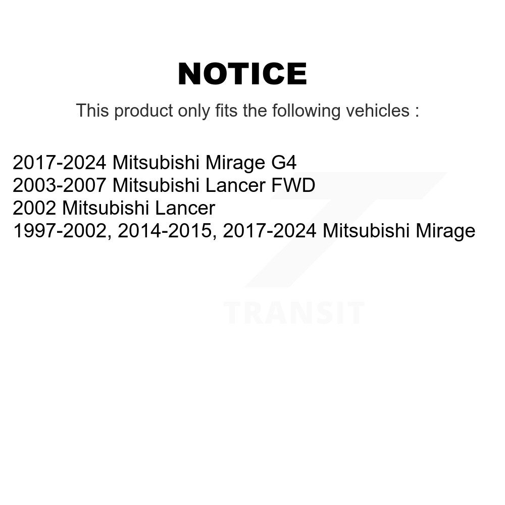 Front Suspension Stabilizer Bar Link Pair For Mitsubishi Mirage Lancer G4 KTR-100811 - Image 2