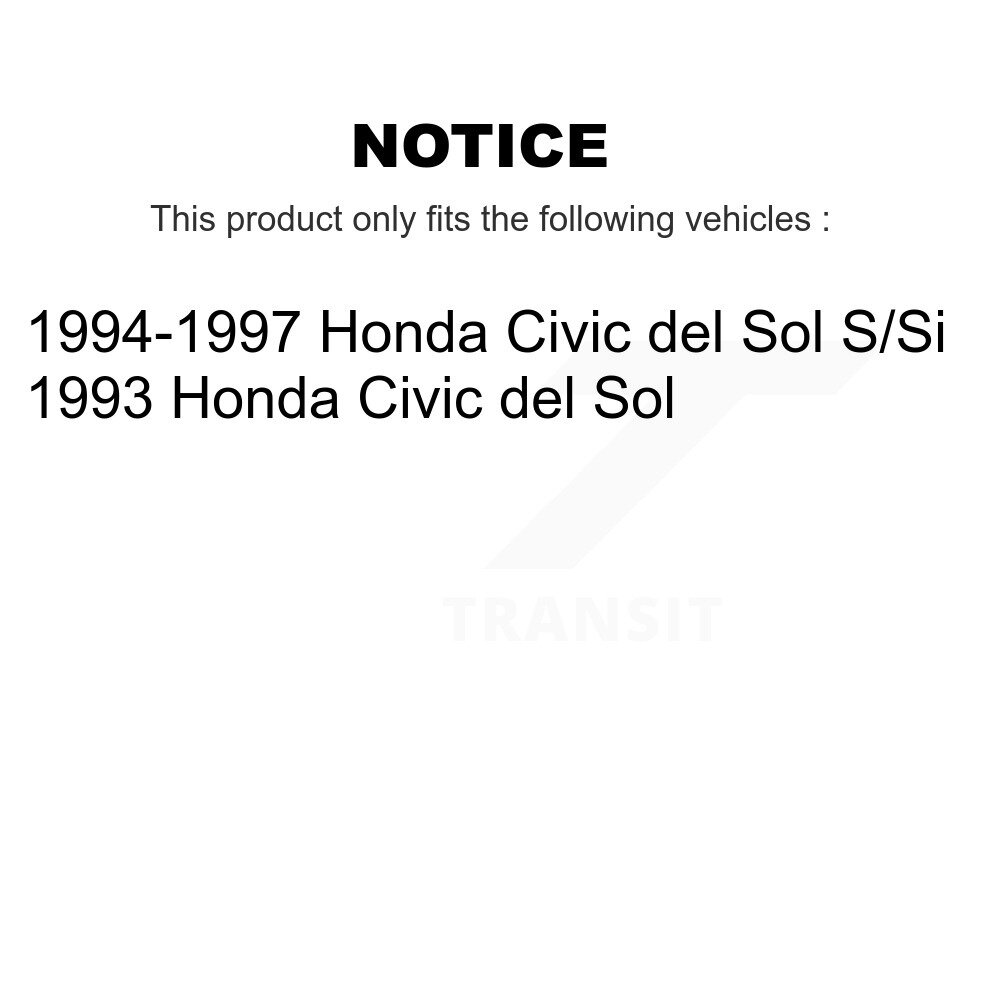 Front To End Suspension Stabilizer Bar Link Pair For Honda Civic del Sol KTR-100834 - Image 2