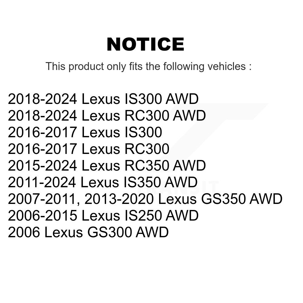Front Suspension Sway Bar Link Kit For Lexus IS250 IS300 IS350 GS350 RC350 RC300 GS300 KTR-100842 - Image 2
