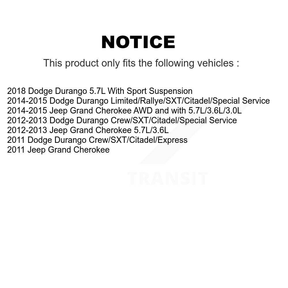 Front Suspension Stabilizer Bar Link Kit For Jeep Grand Cherokee Dodge Durango KTR-100878 - Image 2