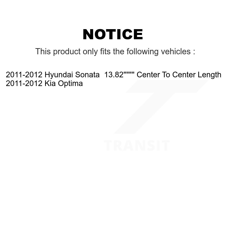 Front Suspension Stabilizer Bar Link Kit For 2011-2012 Hyundai Sonata Kia Optima KTR-100881 - Image 2