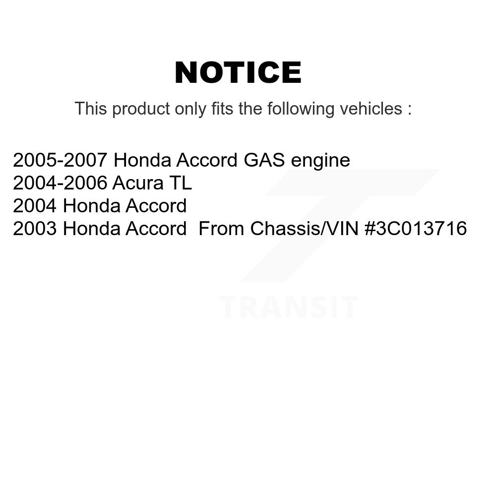 Front Suspension Stabilizer Bar Link Kit For Honda Accord Acura TL KTR-100920 - Image 2