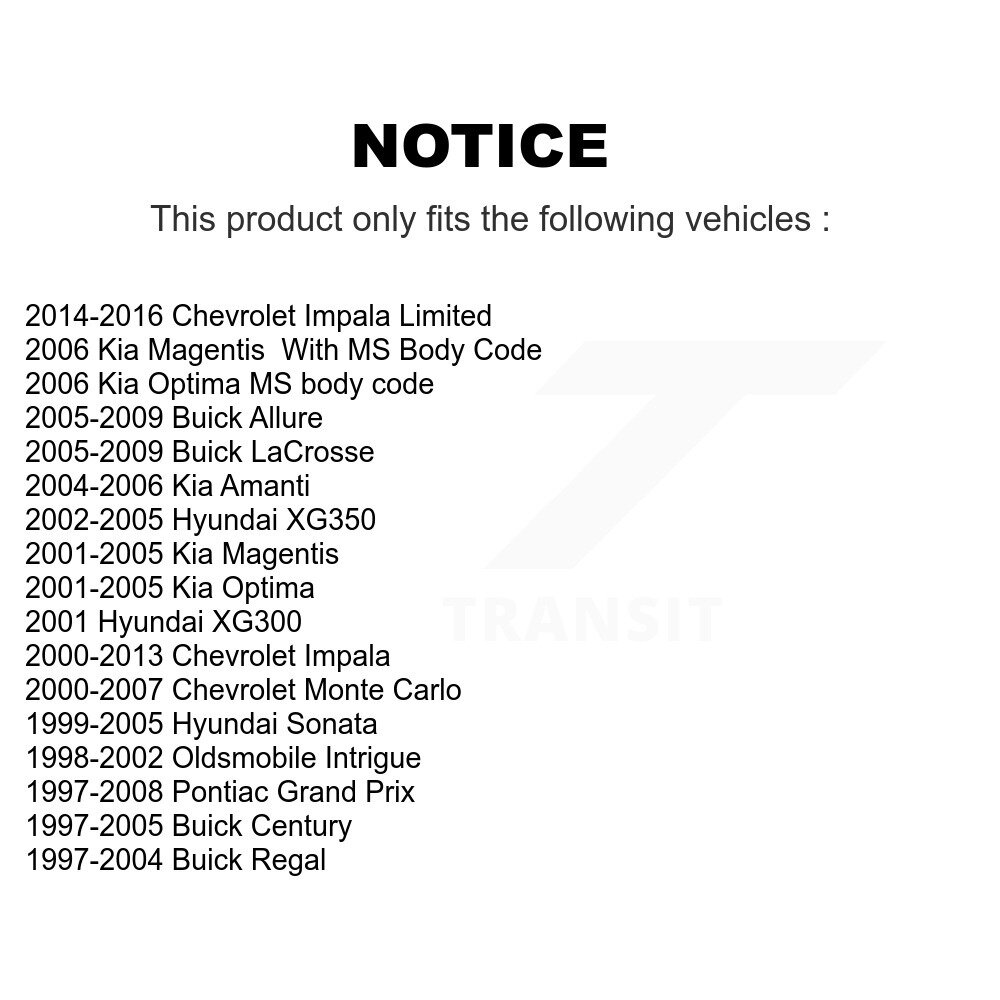 Rear Suspension Sway Bar Link Pair For Chevrolet Impala Buick Pontiac Grand Prix LaCrosse KTR-100926 - Image 2