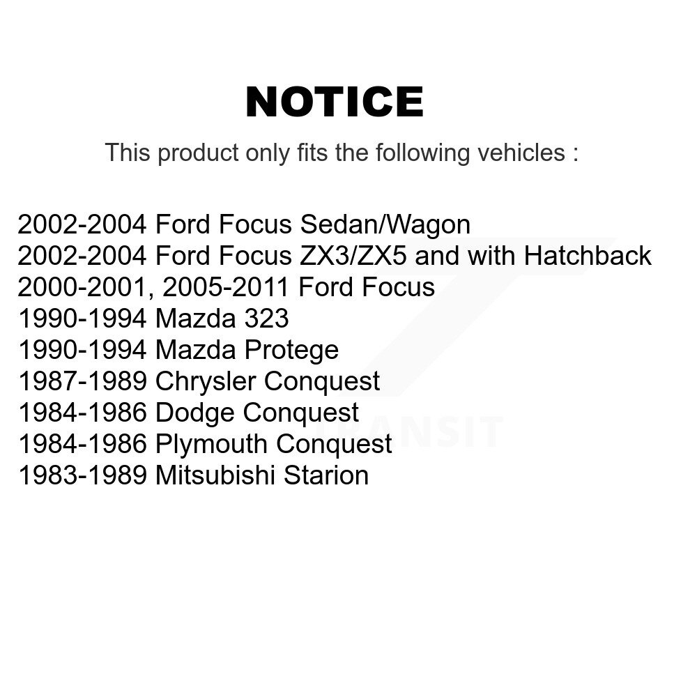 Rear Suspension Sway Bar Link Pair For Ford Focus Mazda 323 Protege Conquest Chrysler KTR-100929 - Image 2
