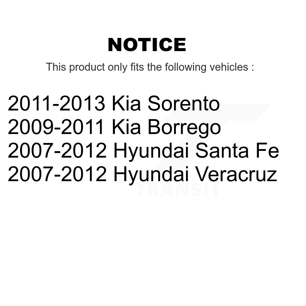 Rear Suspension Sway Bar Link Pair For Hyundai Santa Fe Kia Sorento Veracruz Borrego KTR-100968 - Image 2