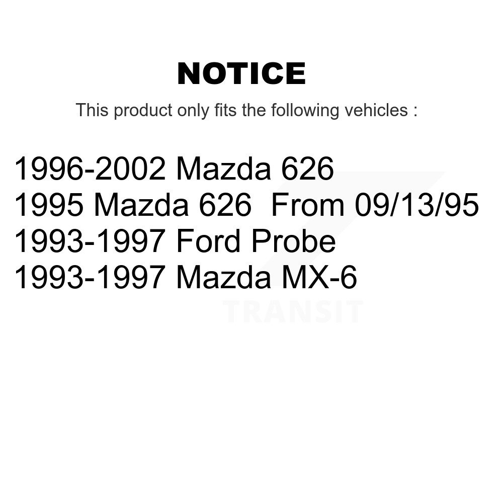 Rear Suspension Stabilizer Bar Link Pair For Mazda 626 Ford Probe MX-6 KTR-101000 - Image 2