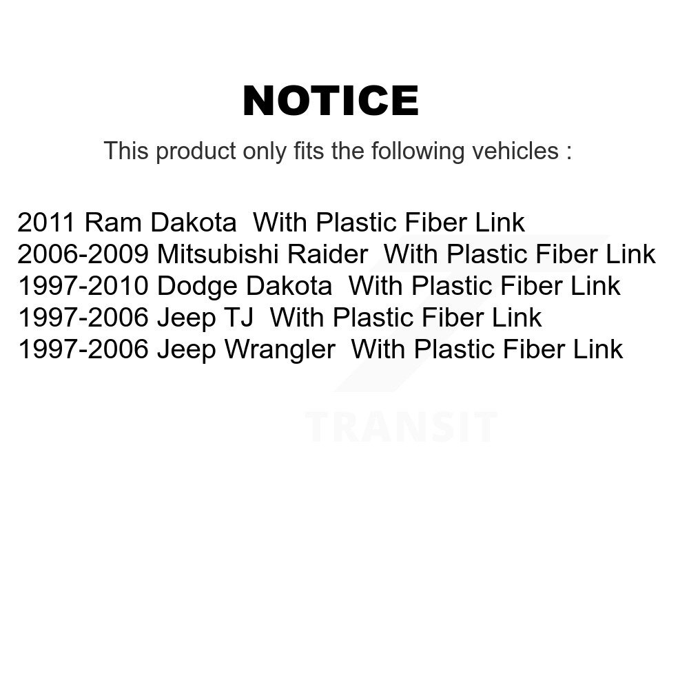 Rear Suspension Sway Bar Link Pair For Dakota Dodge Jeep Wrangler Ram Mitsubishi Raider KTR-101001 - Image 2