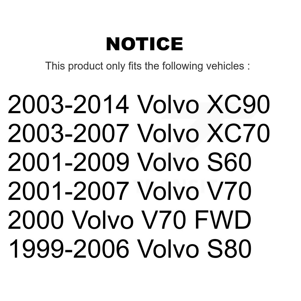Rear Suspension Stabilizer Bar Link Pair For Volvo XC90 S60 XC70 V70 S80 KTR-101009 - Image 2