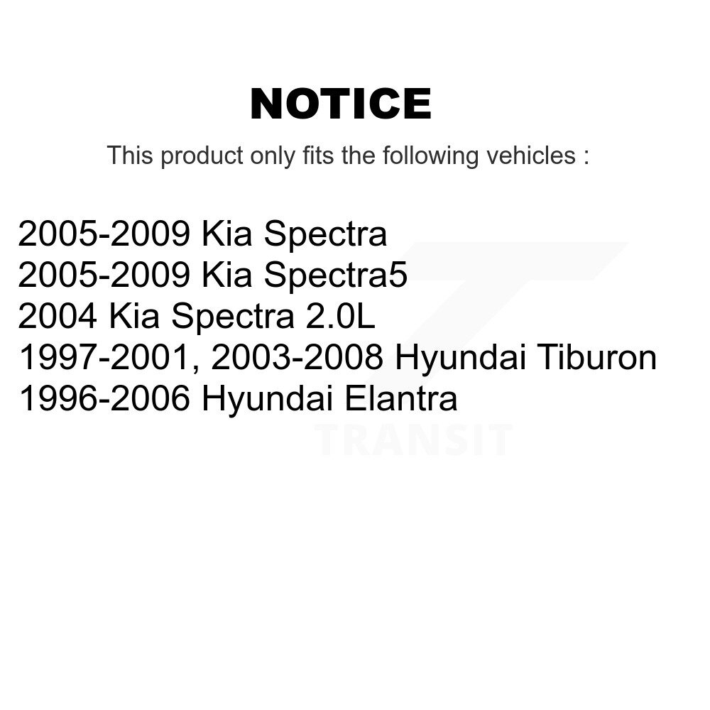 Rear Suspension Stabilizer Bar Link Pair For Hyundai Elantra Kia Spectra Tiburon Spectra5 KTR-101045 - Image 2