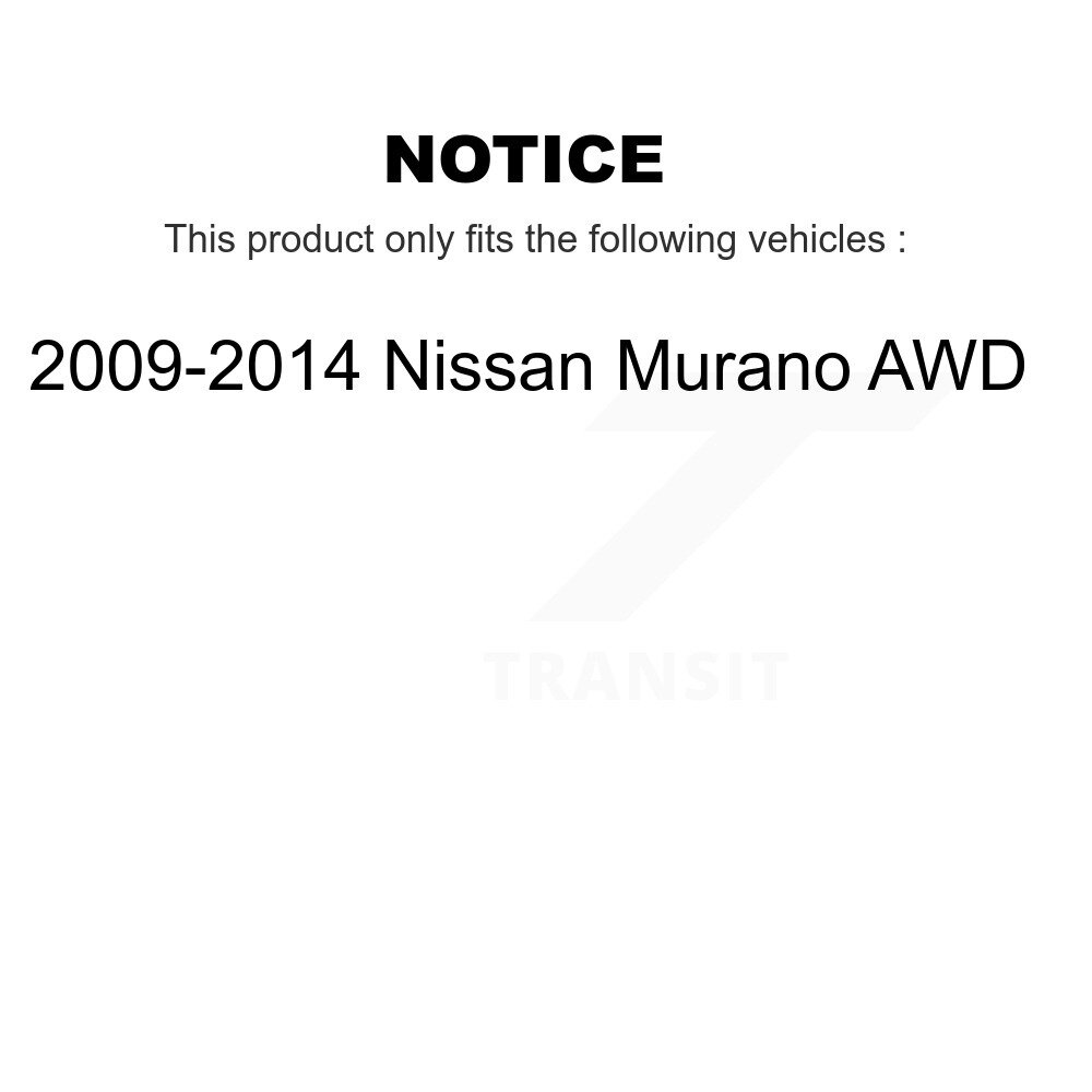 Rear Suspension Stabilizer Bar Link Kit For 2009-2014 Nissan Murano AWD KTR-101073 - Image 2