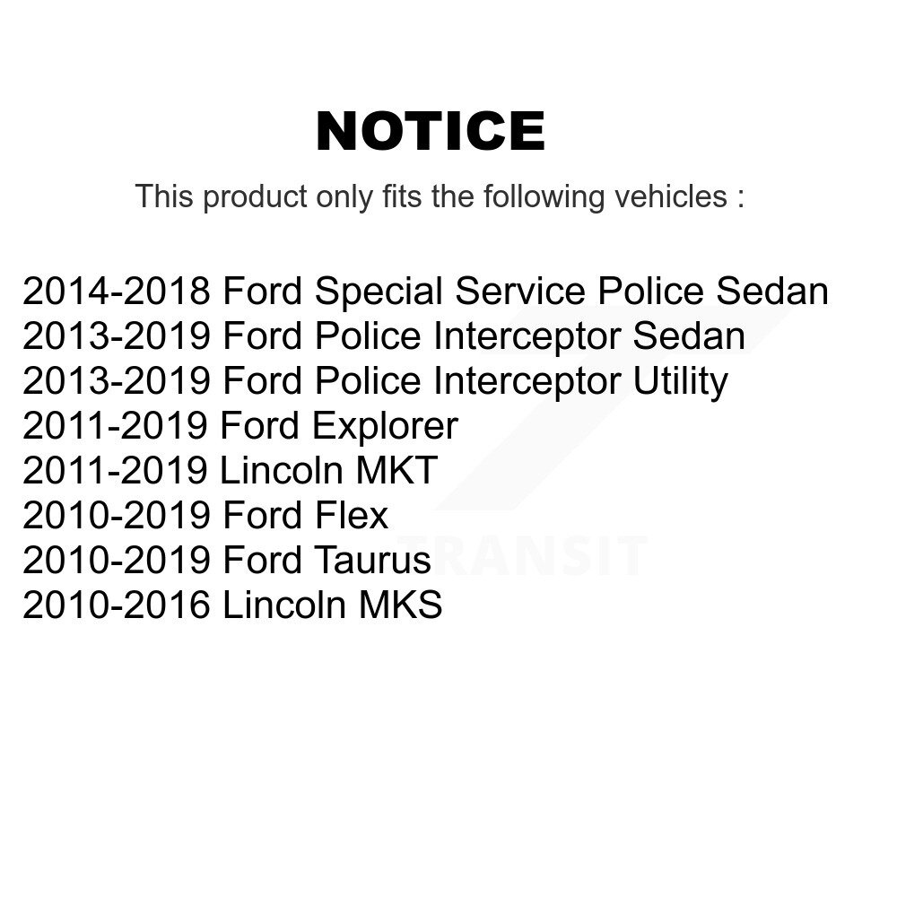 Rear Suspension Sway Bar Link Kit For Ford Explorer Flex Taurus Police Interceptor Sedan KTR-101078 - Image 2