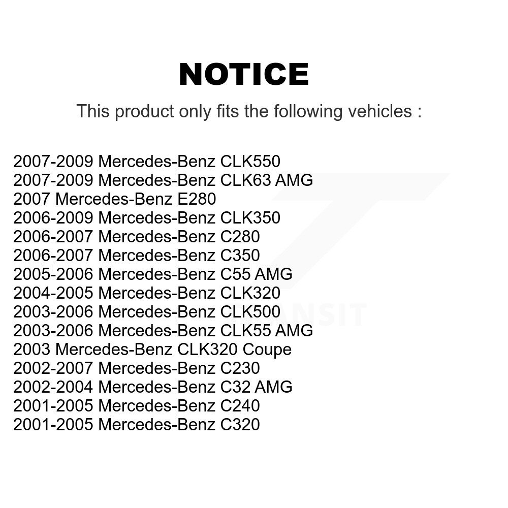 Rear Suspension Sway Bar Link Kit For Mercedes-Benz C230 C240 C280 CLK350 CLK320 C320 AMG KTR-101089 - Image 2