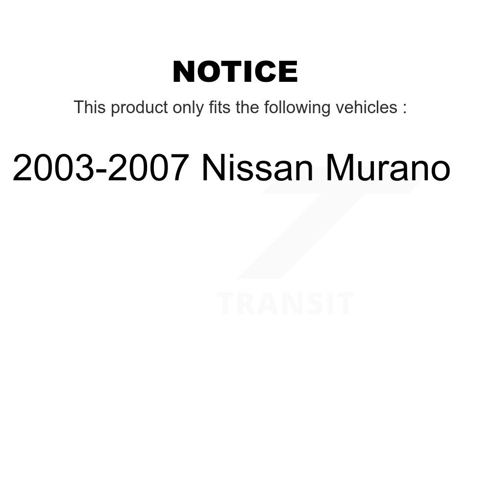 Rear Suspension Stabilizer Bar Link Kit For 2003-2007 Nissan Murano KTR-101091 - Image 2