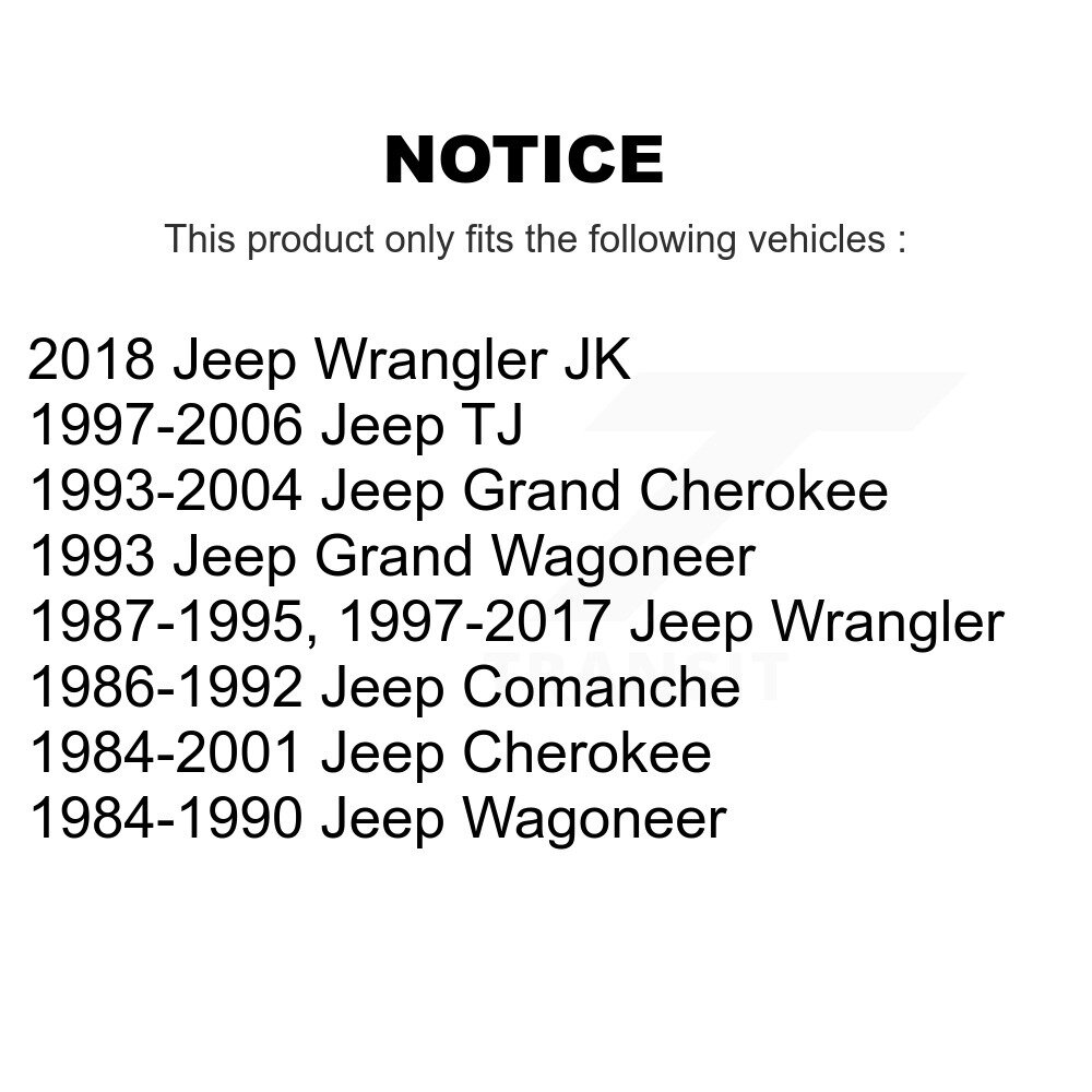 Front Lower Ball Joints Pair For Jeep Wrangler Grand Cherokee JK Comanche Wagoneer KTR-101113 - Image 2