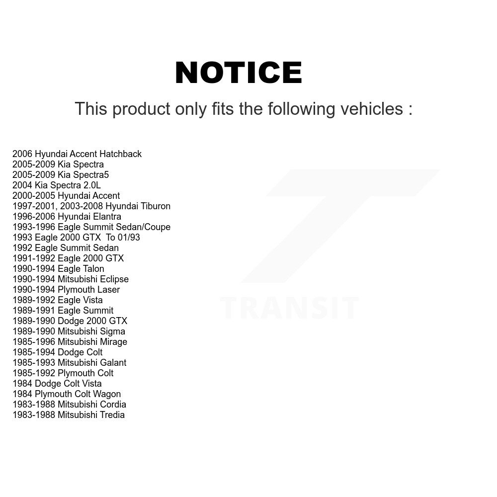 Front Lower Ball Joint Pair For Hyundai Elantra Kia Accent Spectra Tiburon Spectra5 KTR-101122 - Image 2