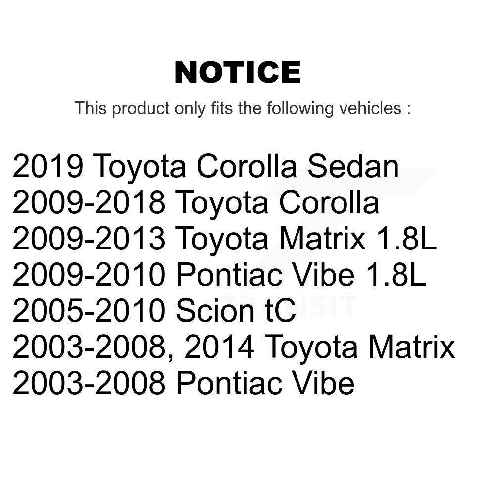 Front Lower Ball Joints Pair For Toyota Corolla Matrix Pontiac Vibe Scion tC KTR-101127 - Image 2