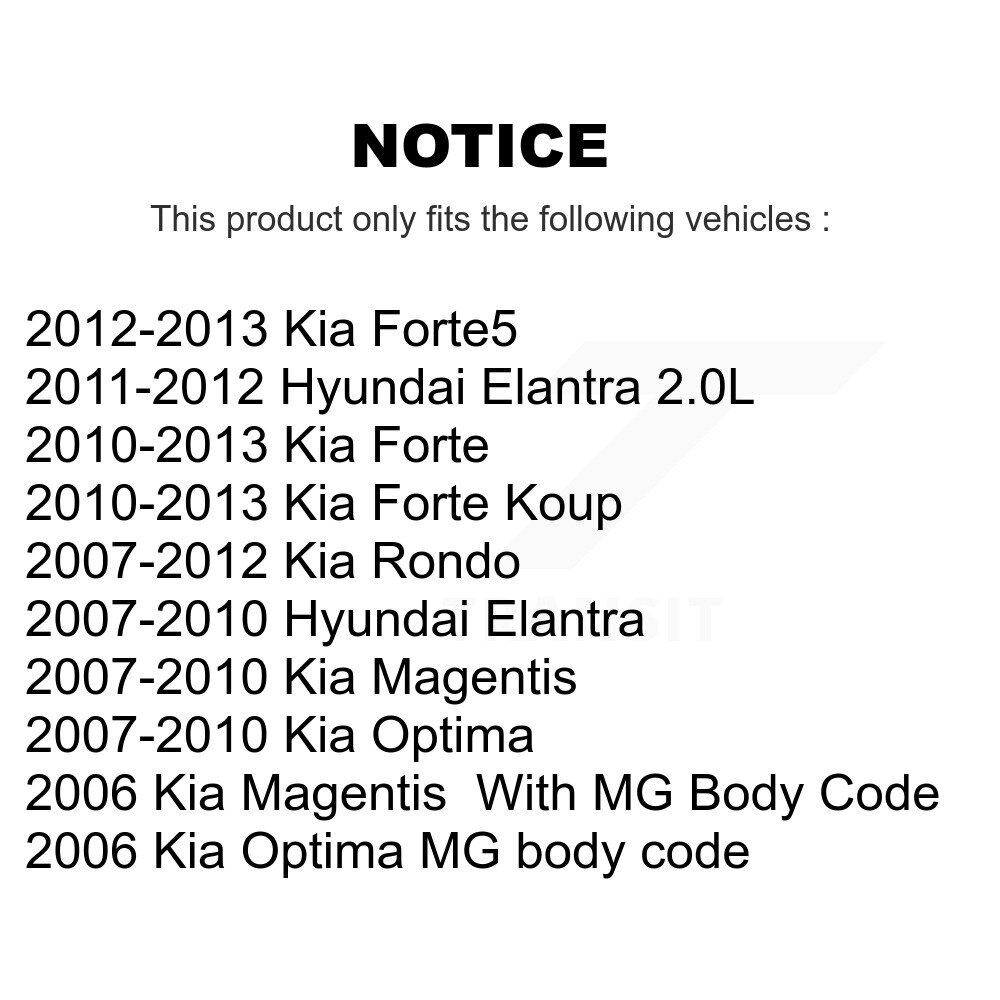 Front Lower Ball Joints Pair For Hyundai Elantra Kia Rondo Forte Koup Optima Forte5 KTR-101134 - Image 2