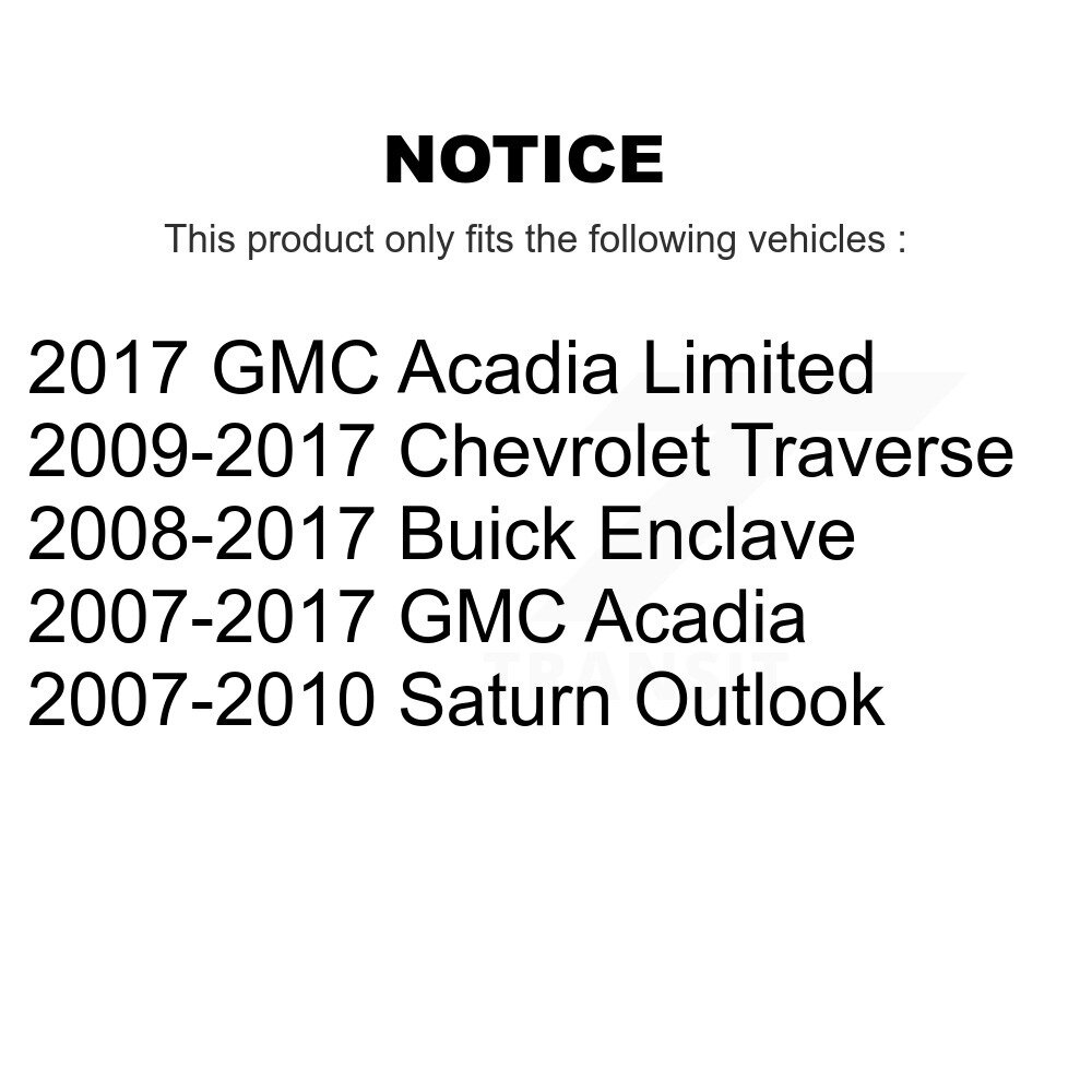 Front Lower Ball Joints Pair For GMC Acadia Buick Enclave Chevrolet Traverse Saturn KTR-101141 - Image 2