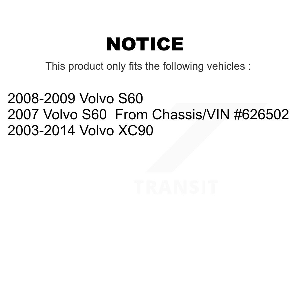 Front Lower Suspension Ball Joints Pair For Volvo XC90 S60 KTR-101154 - Image 2