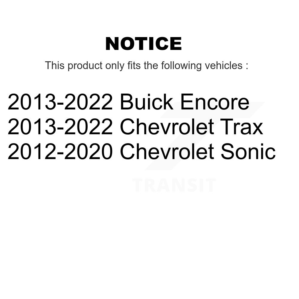 Front Lower Suspension Ball Joints Pair For Chevrolet Buick Encore Trax Sonic KTR-101182 - Image 2