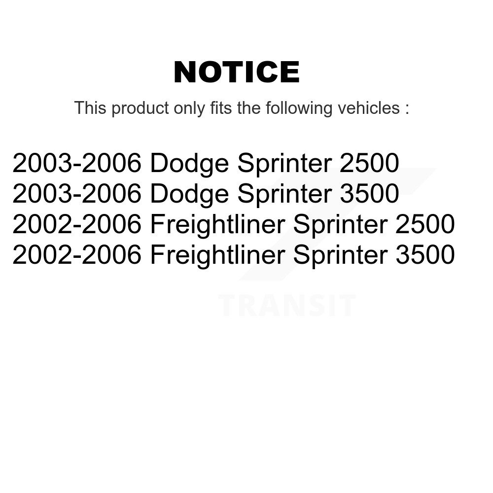 Front Lower Suspension Ball Joints Pair For Sprinter 2500 Dodge Freightliner 3500 KTR-101214 - Image 2