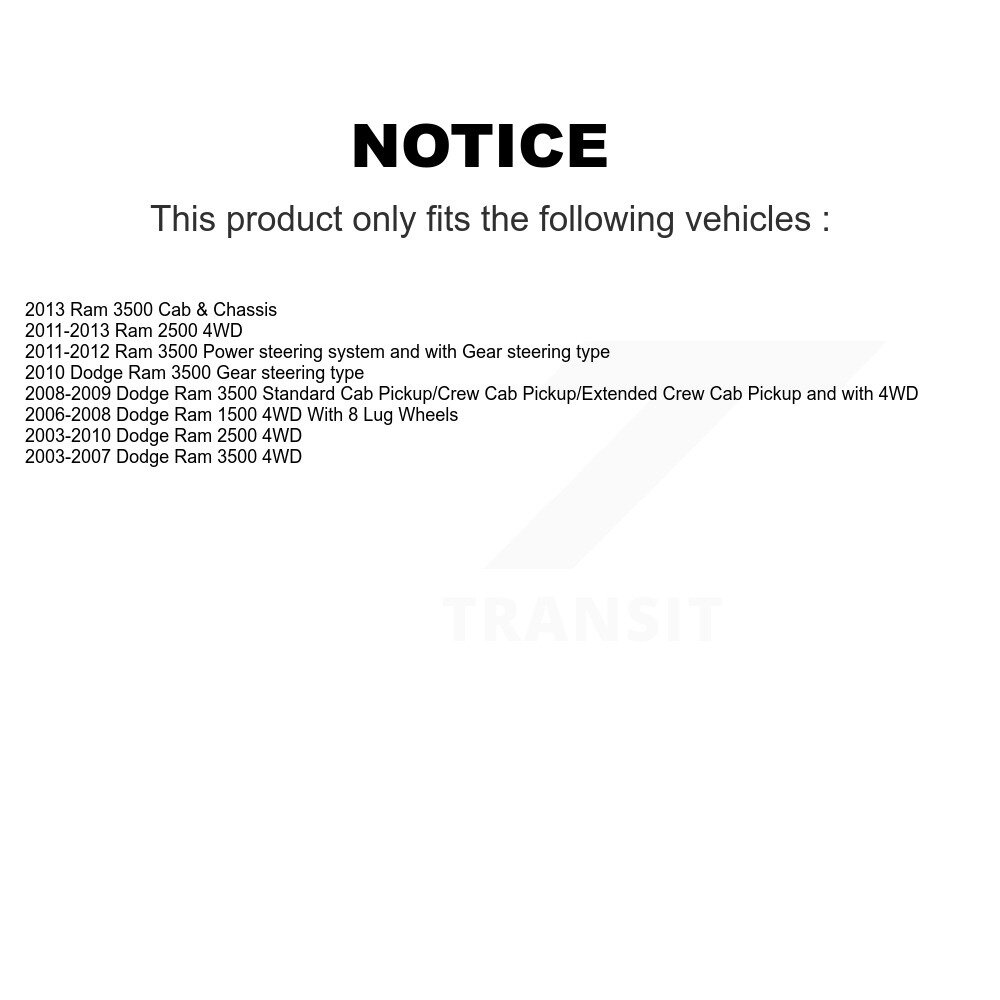 Front Lower Suspension Ball Joints Pair For Dodge Ram 3500 2500 1500 KTR-101215 - Image 2
