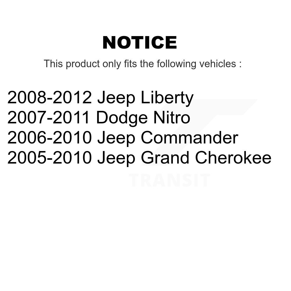 Front Lower Ball Joints Pair For Jeep Grand Cherokee Liberty Dodge Nitro Commander KTR-101234 - Image 2