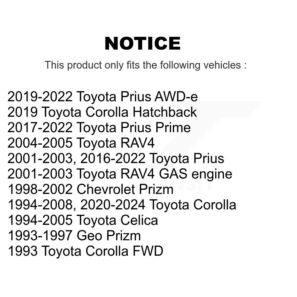 Front Lower Ball Joints Pair For Toyota Corolla Prius Prime RAV4 Celica AWD-e Prizm KTR-101254 - Image 2