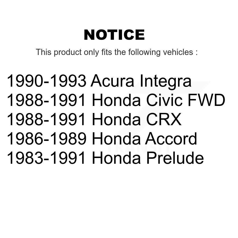 Front Lower Ball Joints Pair For Honda Civic Acura Integra CRX Prelude Accord KTR-101265 - Image 2
