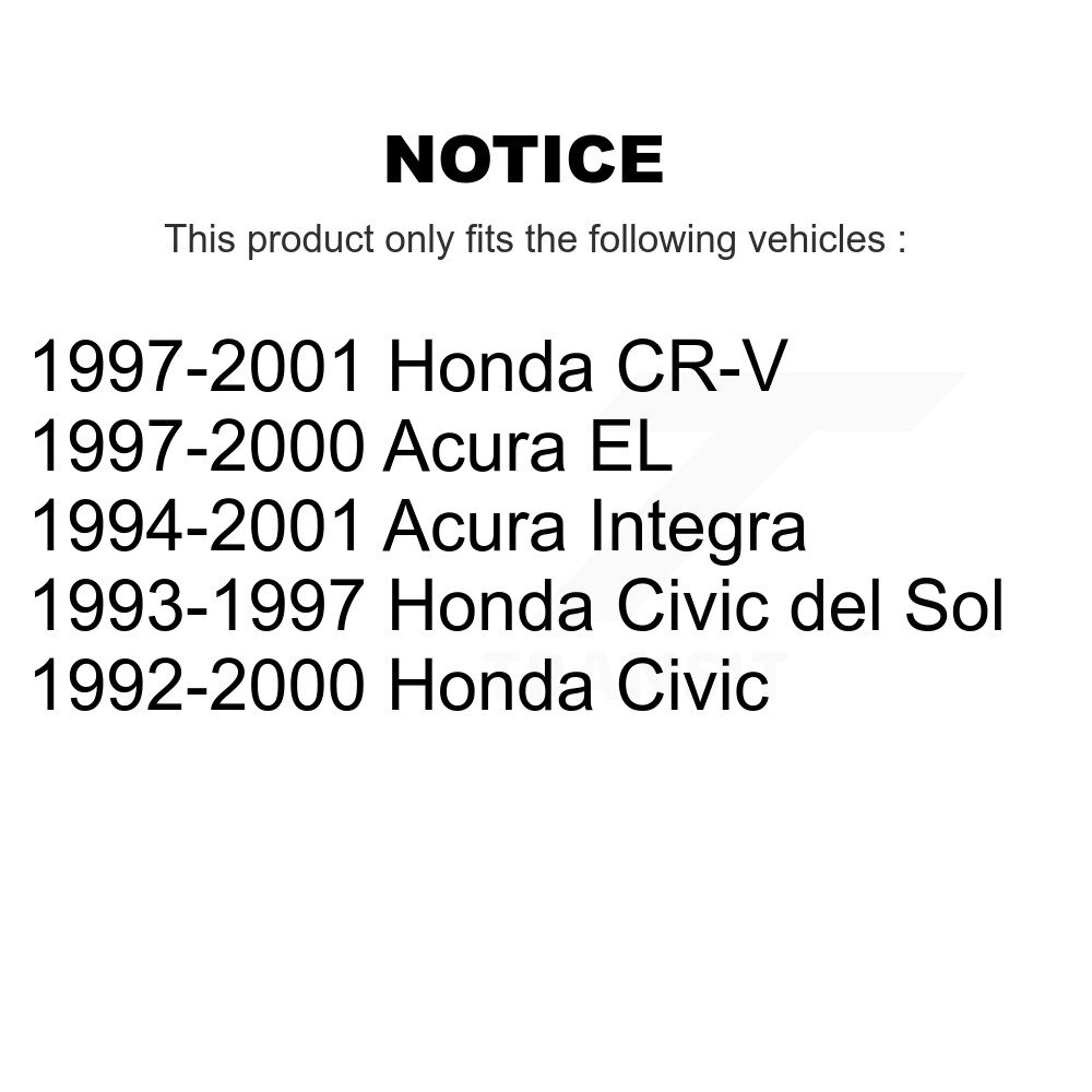 Front Lower Ball Joints Pair For Honda Civic CR-V Acura Integra EL del Sol KTR-101270 - Image 2