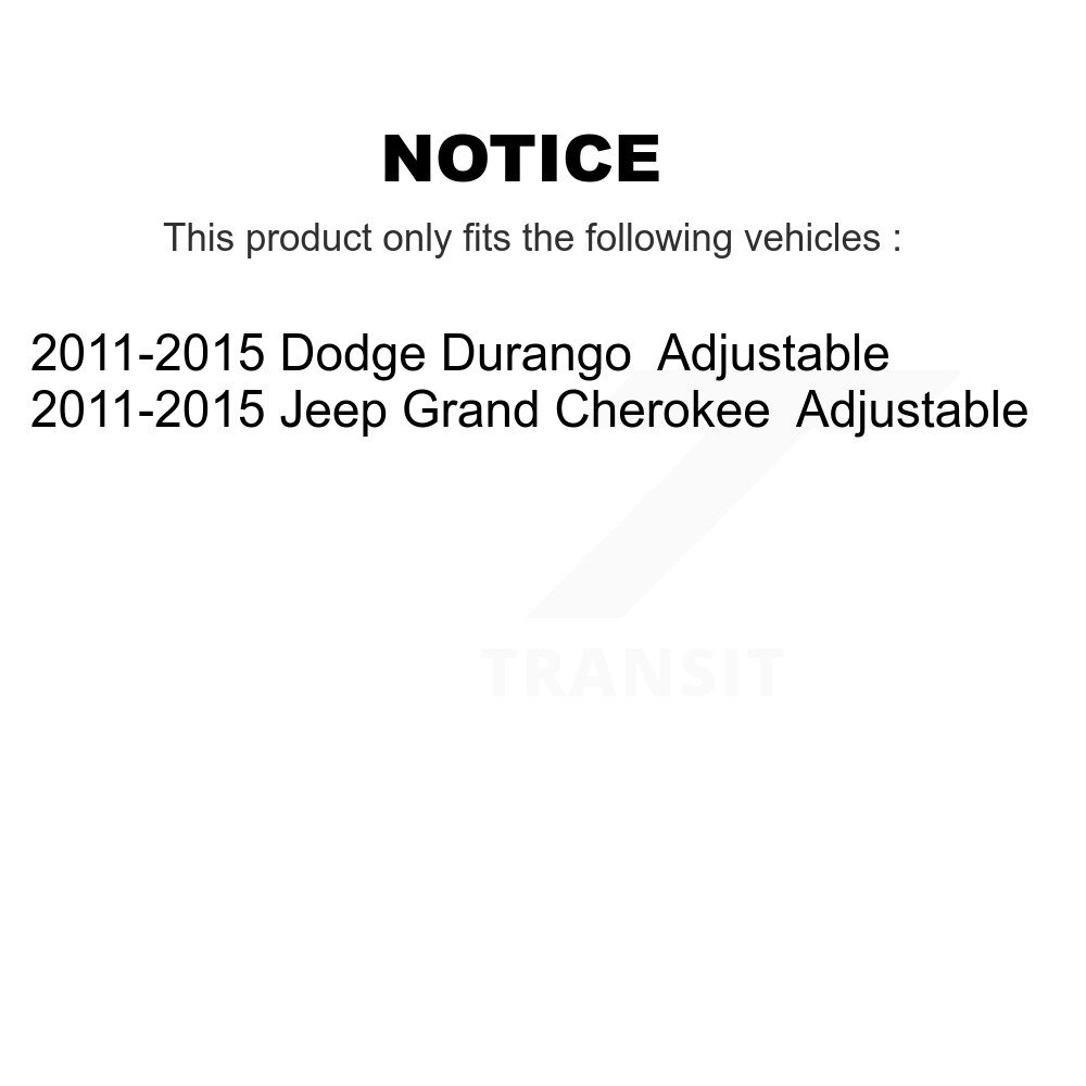 Front Upper Ball Joints Pair For Jeep Grand Cherokee Dodge Durango Adjustable KTR-101296 - Image 2