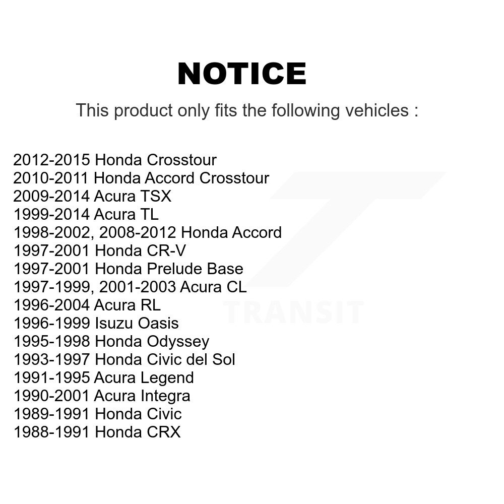 Front Upper Ball Joint Pair For Honda Accord Acura TL CR-V TSX Integra Crosstour CL KTR-101308 - Image 2