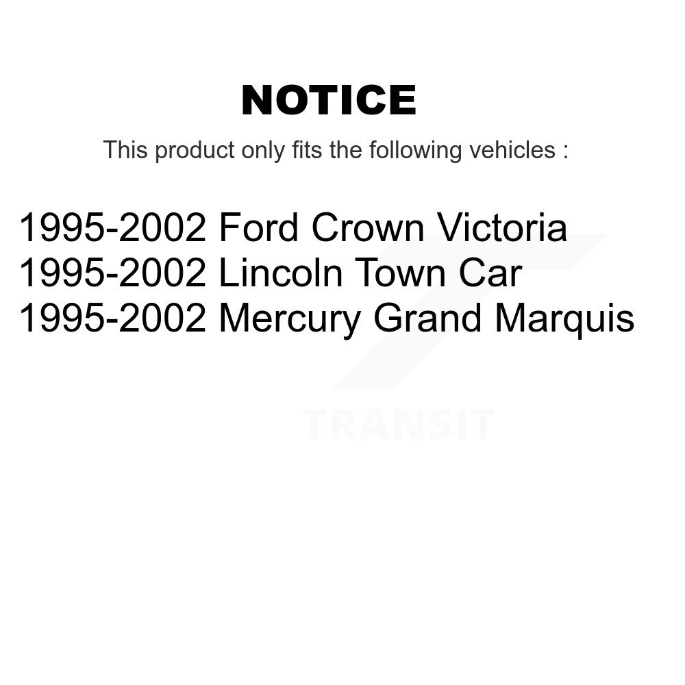 Front Upper Ball Joints Pair For Mercury Grand Marquis Lincoln Town Car Ford Crown KTR-101341 - Image 2