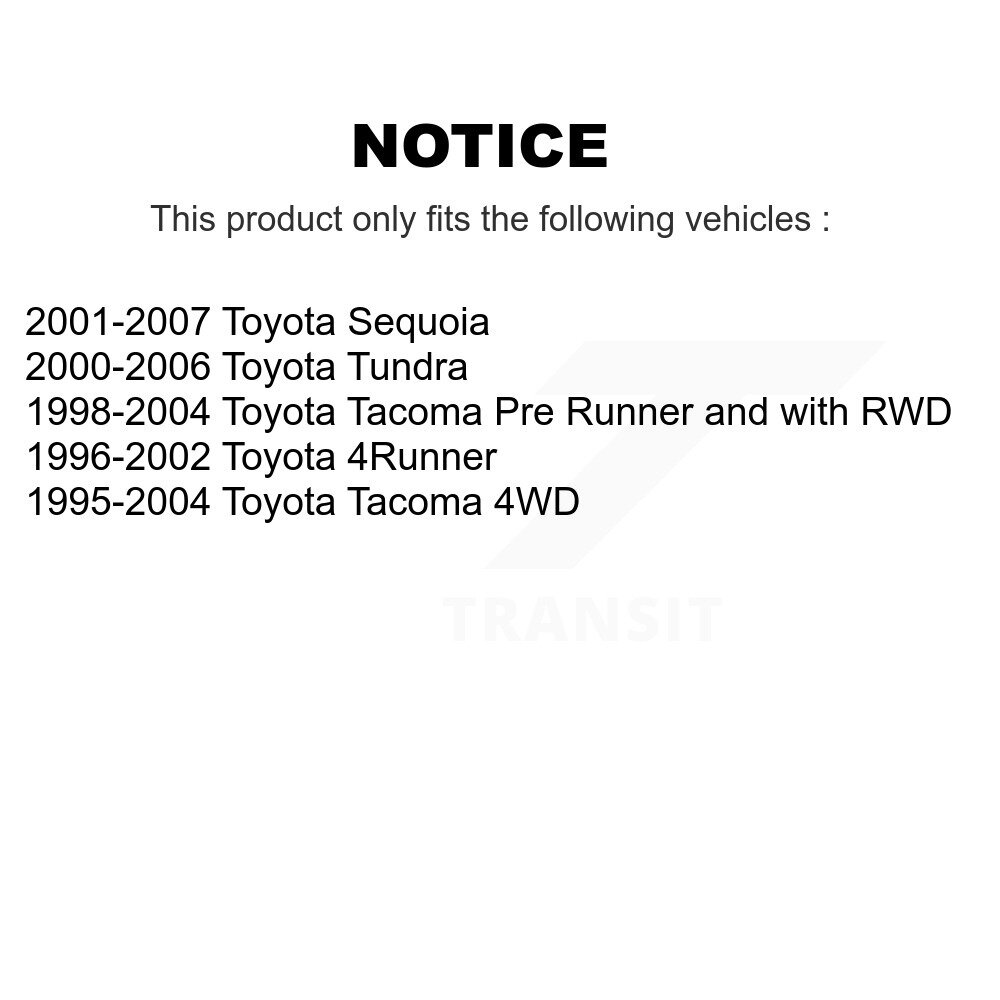 Front Upper Suspension Ball Joints Pair For Toyota Tundra 4Runner Tacoma Sequoia KTR-101343 - Image 2