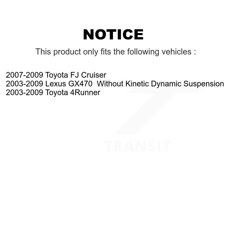 Front Lower Suspension Control Arm And Ball Joint Kit For Toyota 4Runner FJ Cruiser Lexus KTR-101359 - Image 2