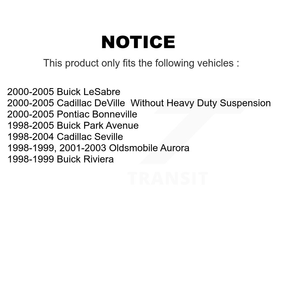 Front Lower Suspension Control Arm Ball Joint Kit For Buick LeSabre Cadillac DeVille Park KTR-101374 - Image 2