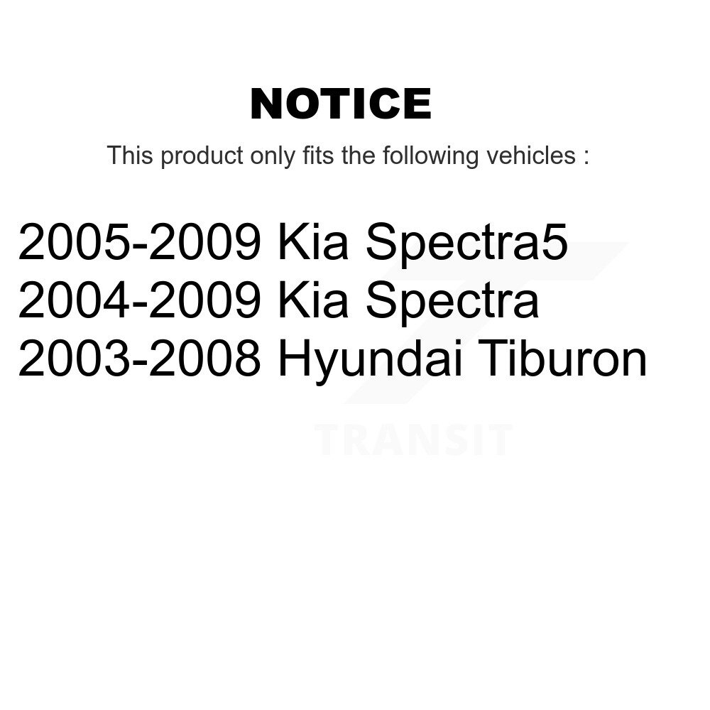Front Lower Suspension Control Arm And Ball Joint Kit For Kia Spectra Hyundai Tiburon KTR-101404 - Image 2