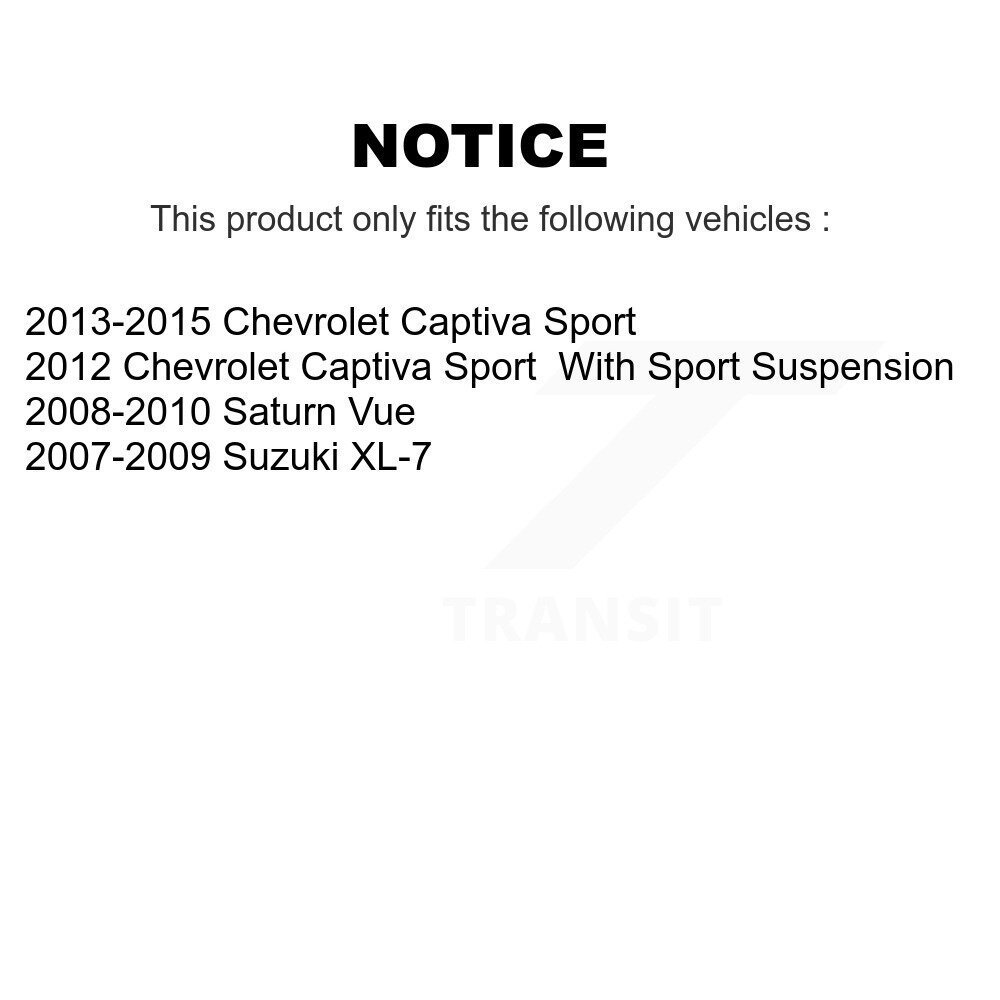 Front Lower Suspension Control Arm & Ball Joint Kit For Saturn Vue Suzuki XL-7 Chevrolet KTR-101420 - Image 2
