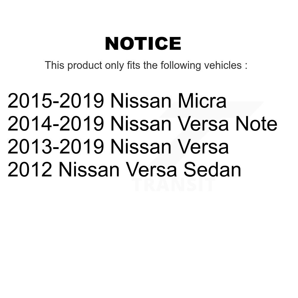 Front Lower Suspension Control Arm & Ball Joint Assembly Kit For Nissan Micra Versa Note KTR-101443 - Image 2