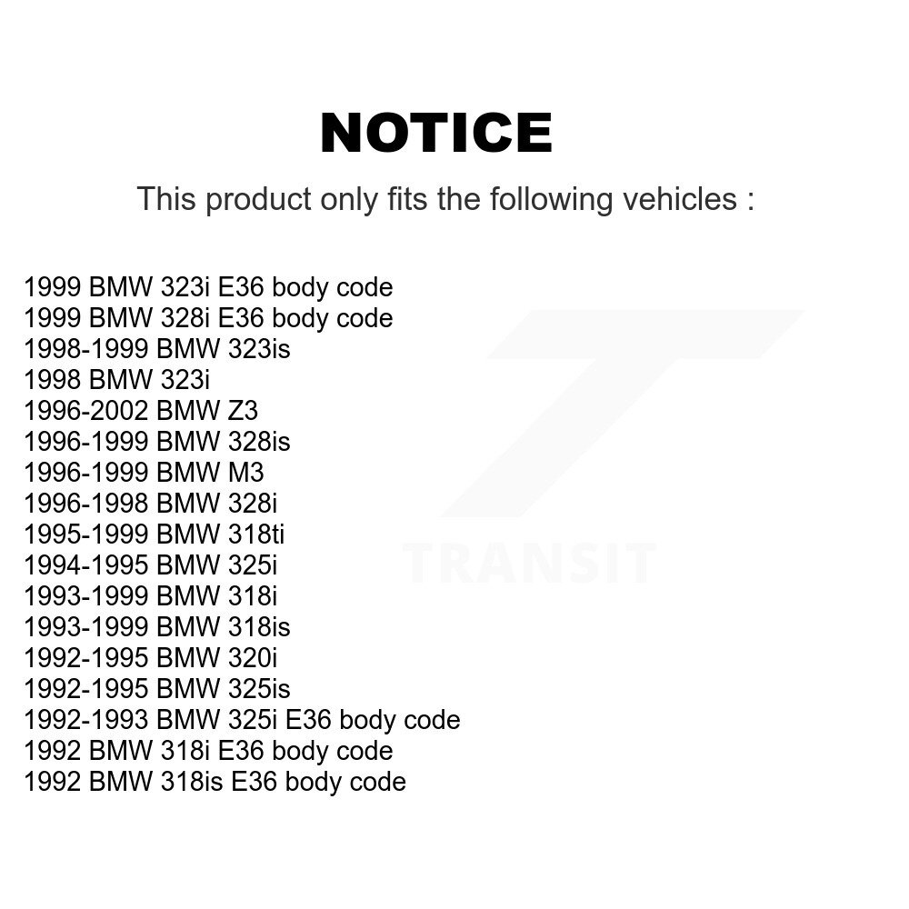 Front Lower Suspension Control Arm Ball Joint Kit For BMW Z3 328i 318i 325i M3 323i 328is KTR-101491 - Image 2