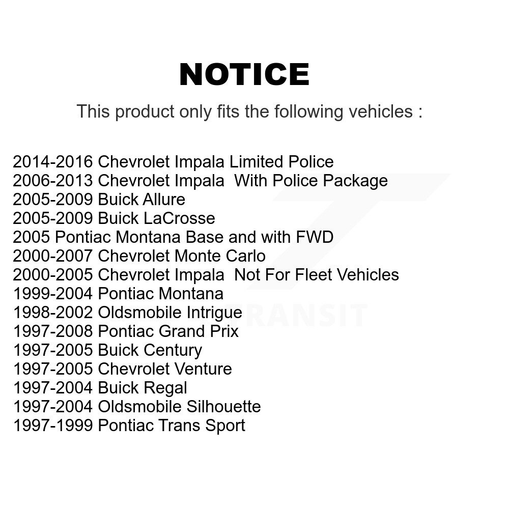 Front Lower Suspension Control Arm Ball Joint Kit For Chevrolet Impala Buick Pontiac Prix KTR-101492 - Image 2