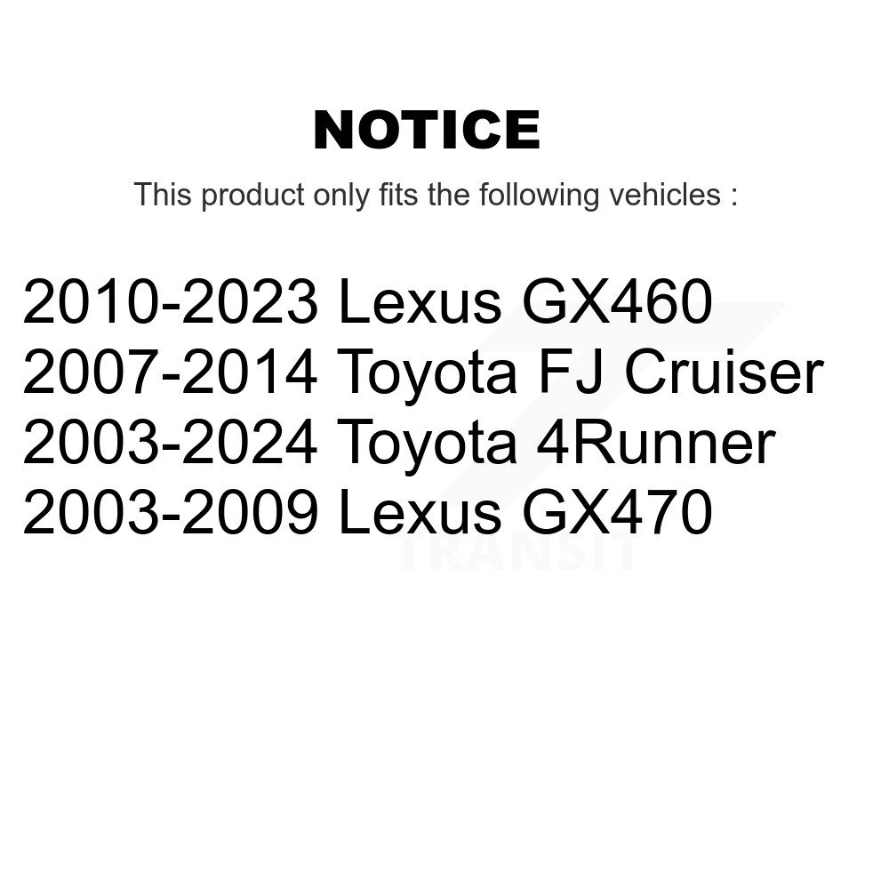 Front Upper Suspension Control Arm And Ball Joint Kit For Toyota 4Runner FJ Cruiser Lexus KTR-101496 - Image 2
